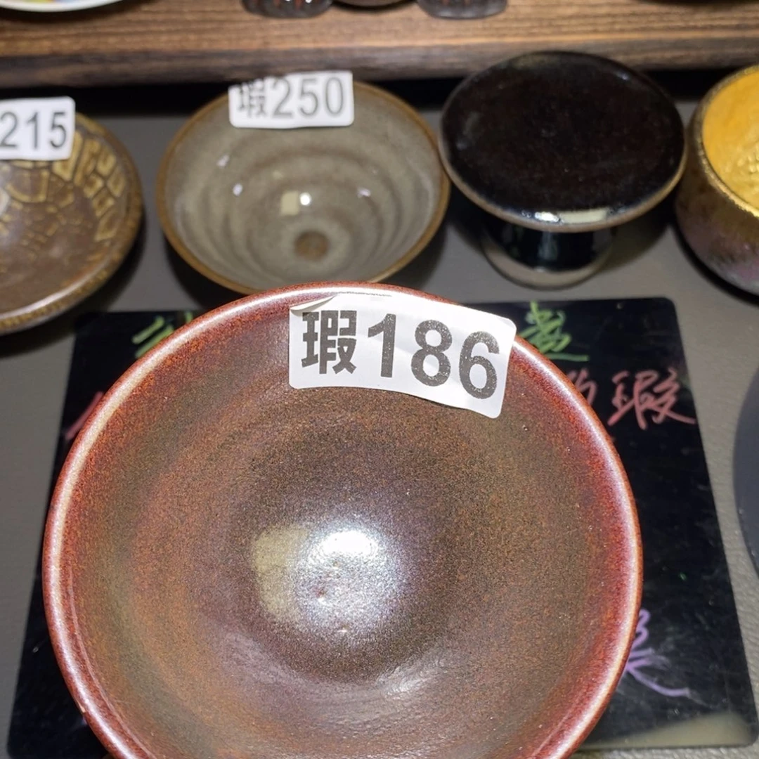 茶盏柴烧微瑕建盏主人杯