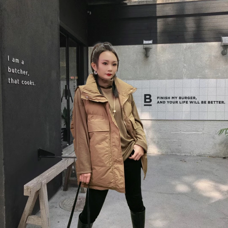 2023秋冬新款韩版加厚棉马甲女大码宽松坎肩百搭外穿马夹洋气外套