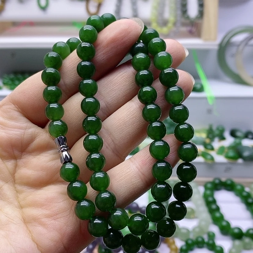 【闪购商品】和田玉（碧玉）8项链未镶嵌