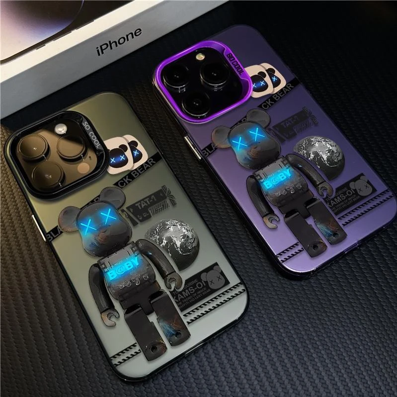 暴力熊苹果14promax手机壳防摔适用iphone15/13/12高级感11外壳男