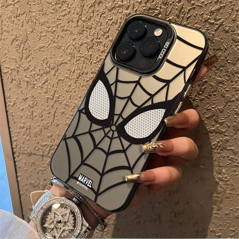 蜘蛛侠苹果16pro手机壳男iPhone14pro网红12pro高级感15/13保护壳