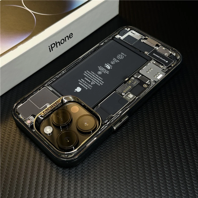 机械潮牌iPhone15promax手机壳苹果13个性男生14pro/12保护壳套11