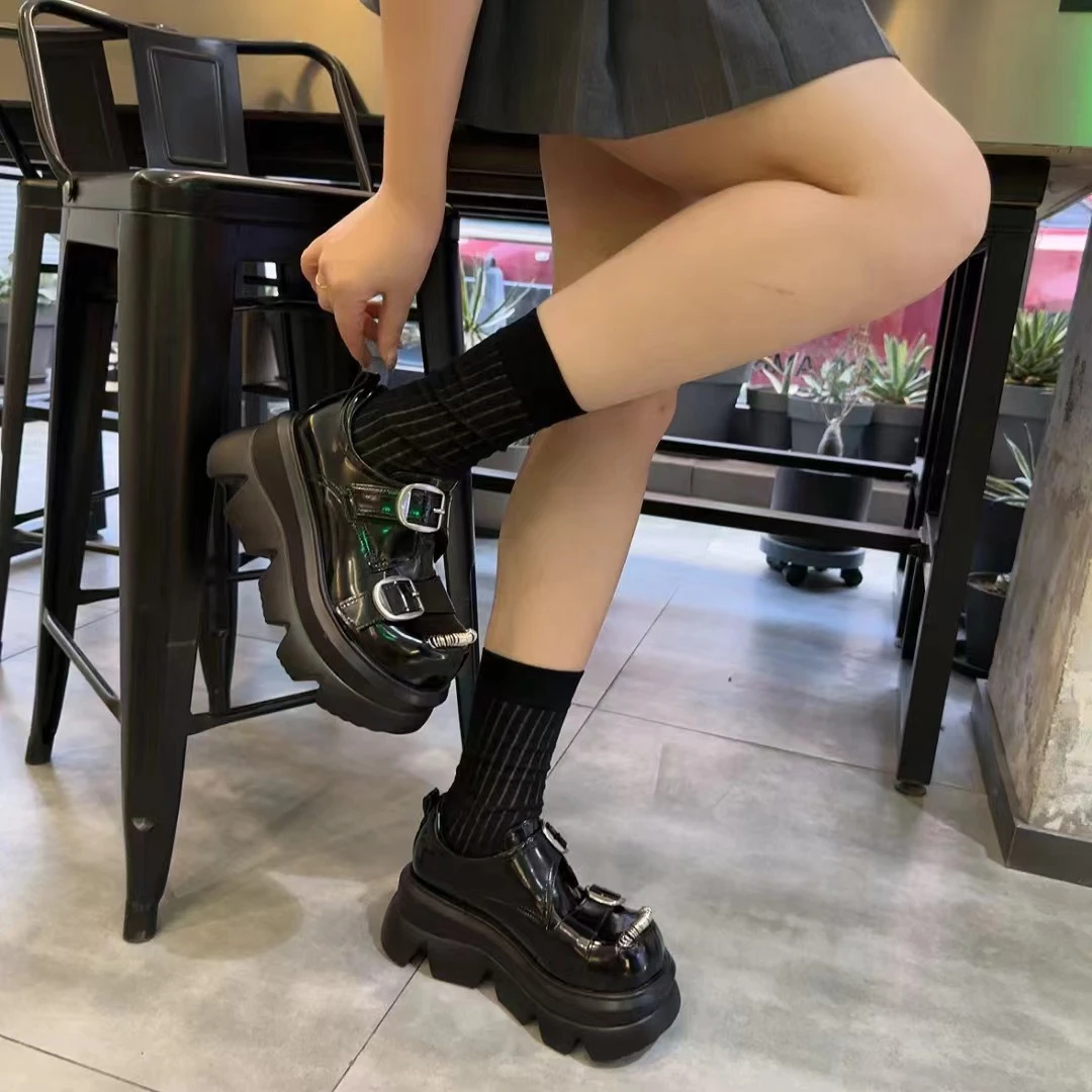 【HeiPa】安暖家【千禧】乐福鞋时尚鞋ins潮走秀厚底休闲百搭春季