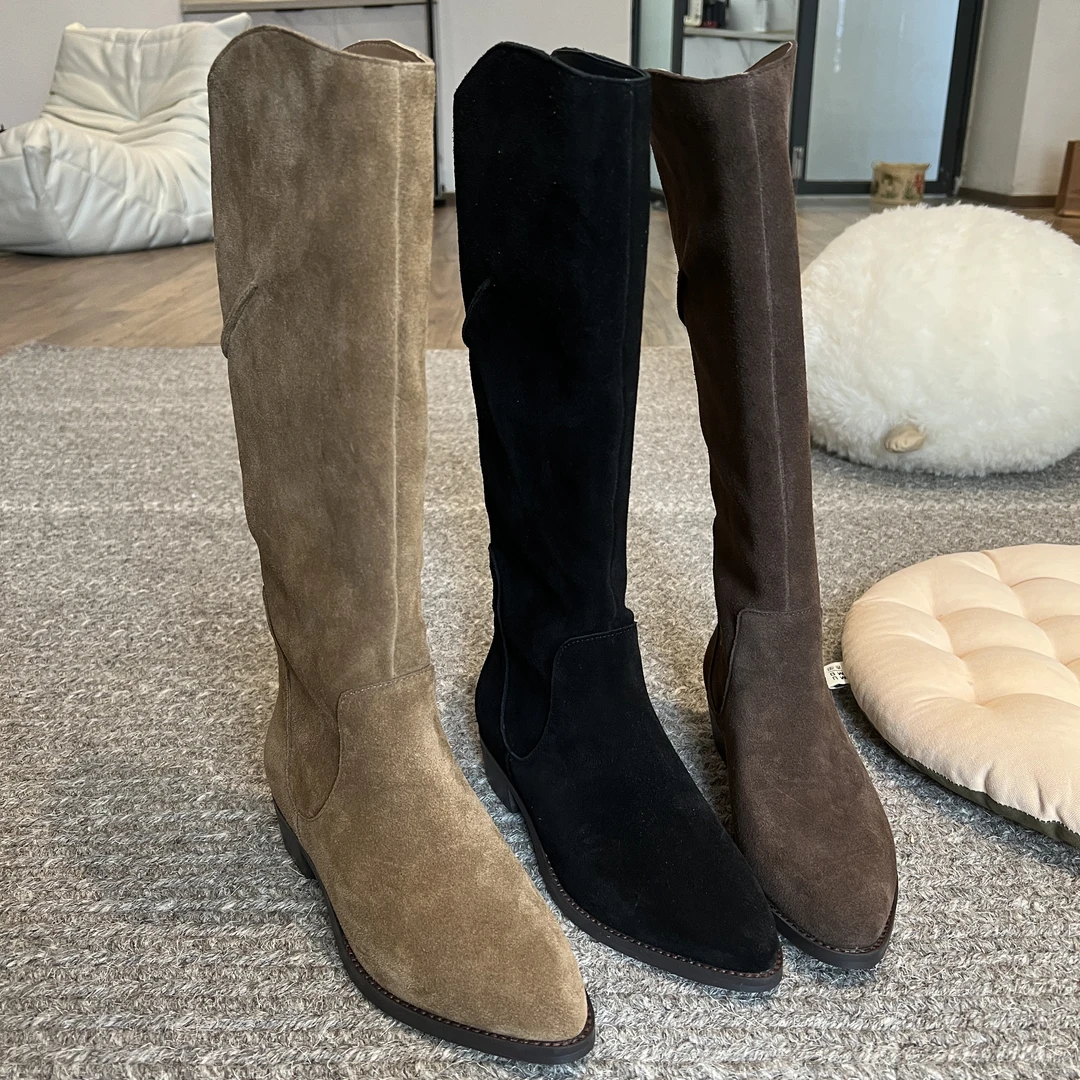 【HeiPa】小众设计长靴百搭时尚长筒秋冬  XCXA59