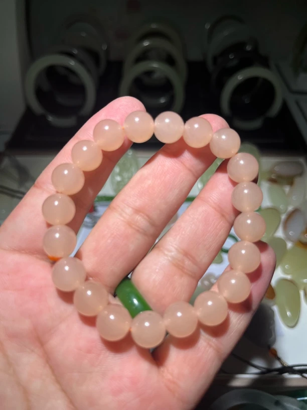 粉丝专属610藕粉色SL10mm链子手工定制拍一发一