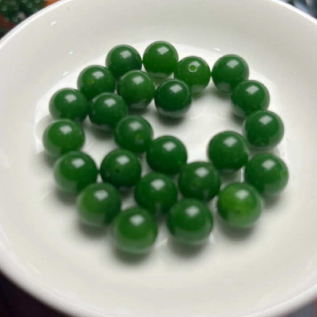 粉丝专属 散珠14mm 1颗满绿珠子手工定制拍一发一
