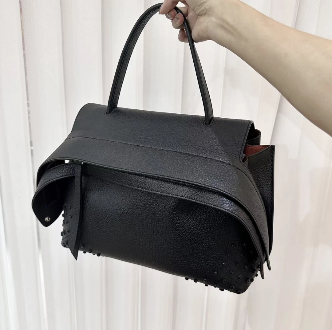 99新 TOD’S/托德斯 Tods 大嘴猴豆豆包 荔枝牛皮