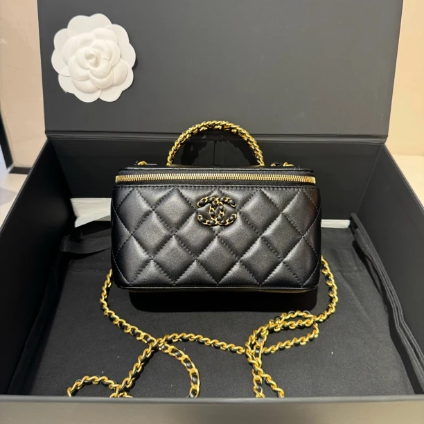 全新未使用 Chanel/香奈儿 24c 手柄手柄长盒子 链条斜挎包