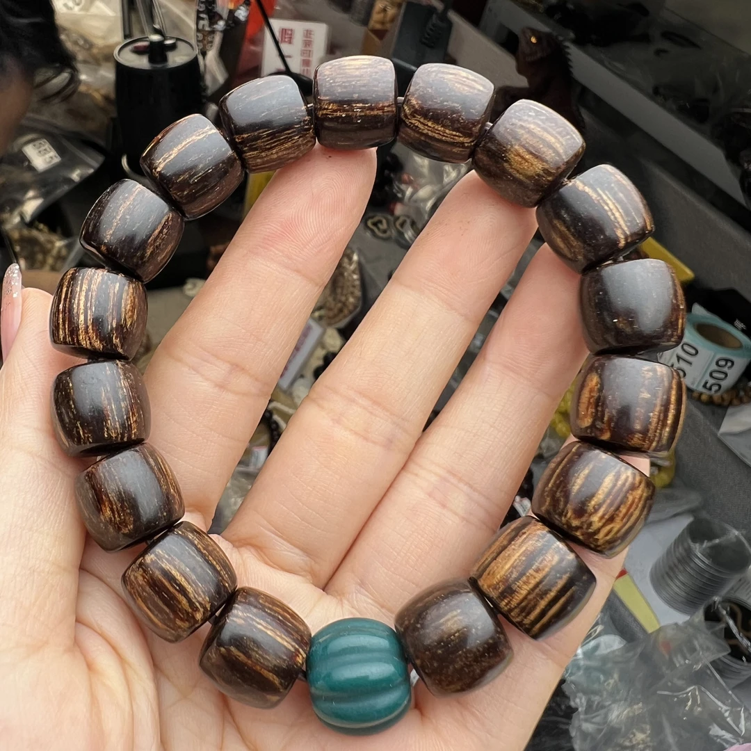 正区巴布亚贡木12.8m18颗直切手串鱼鳞底多样式发了其一488号