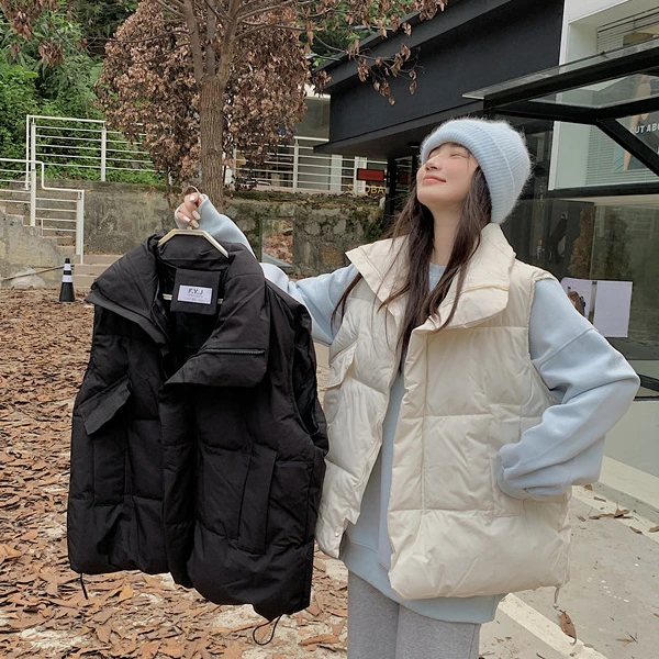 【9680】2024冬季女装棉马甲女马夹外套宽松棉服外搭背心显瘦上衣
