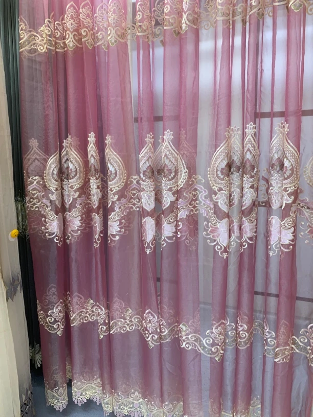 5859纱帘（一对2片）挂钩款式