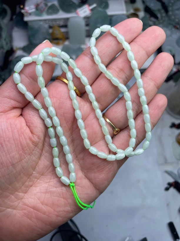 天然翡翠A货珠链