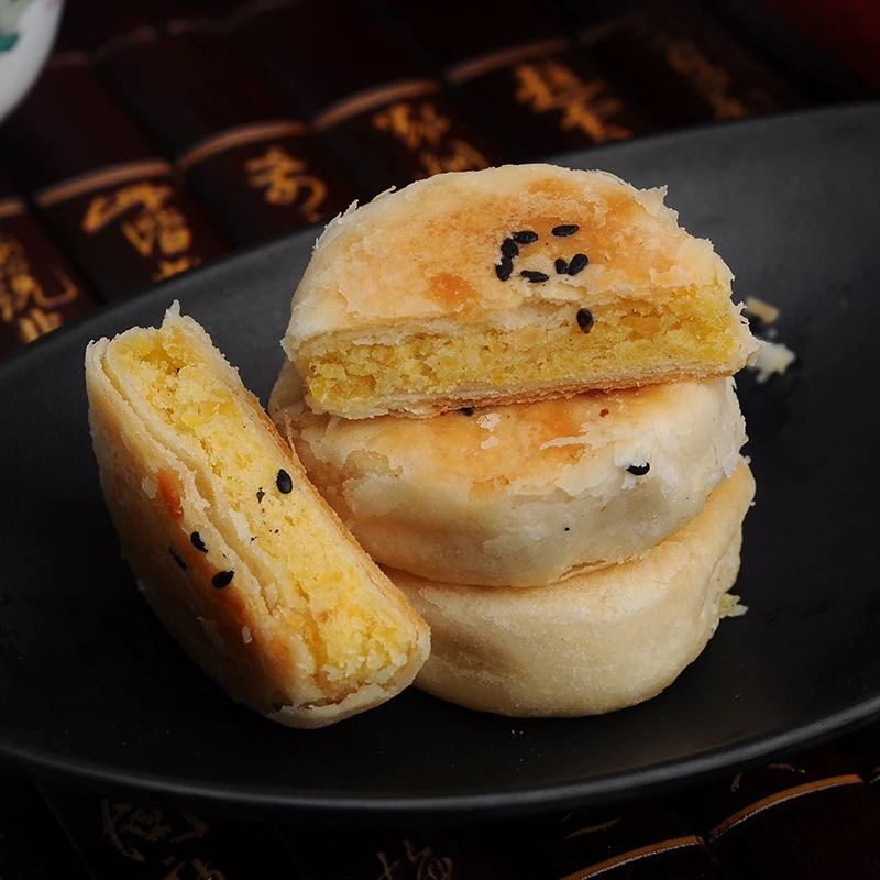 广东特产惠来绿豆饼潮汕特色潮州老式绿豆糕酥饼糕点早餐小吃零食