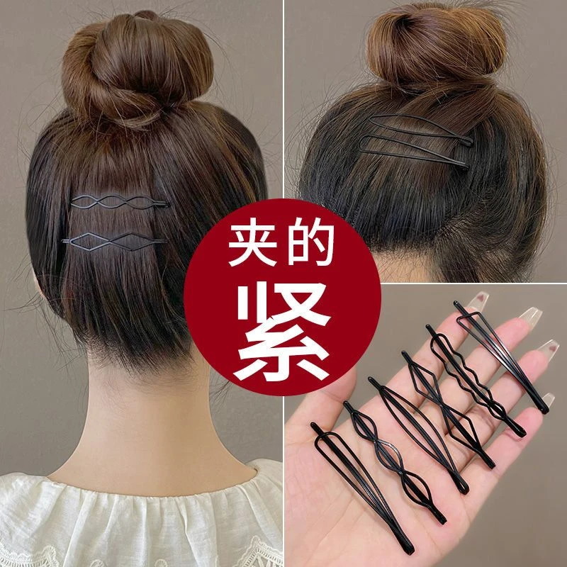 非金属喷漆发饰 碎发夹黑色无痕一字夹发卡刘海夹隐形女小卡子ins