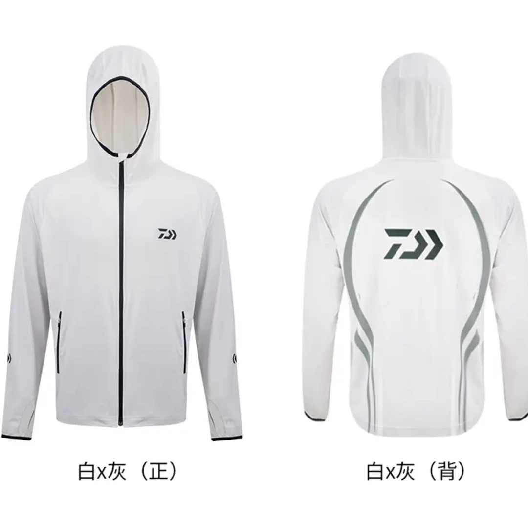 DAIWA/达亿瓦冰丝防晒服DE-5722速干户外防晒衣薄款钓鱼服