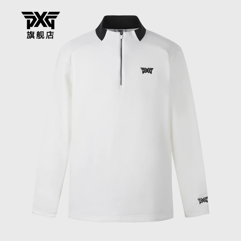PXG高尔夫服装男士长袖运动休闲简约时尚golf半拉链上衣韩国进口