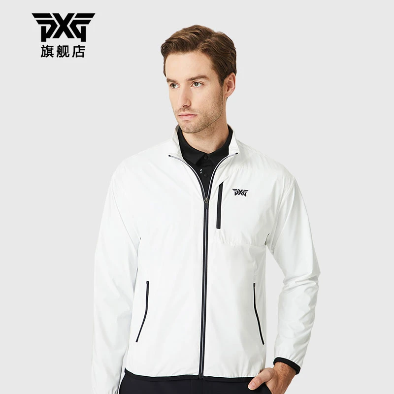 PXG高尔夫男士休闲透气防泼水户外运动时尚简约弹力舒适夹克外套