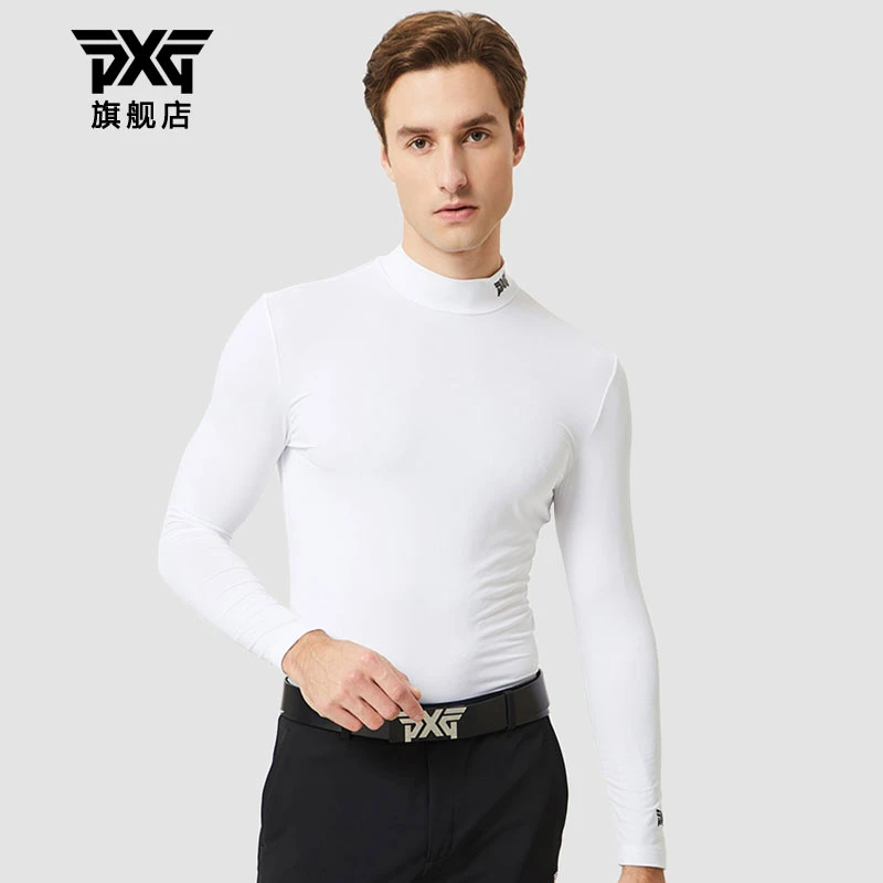 PXG高尔夫服装男士透气速干薄款上衣韩国进口户外运动长袖打底衫