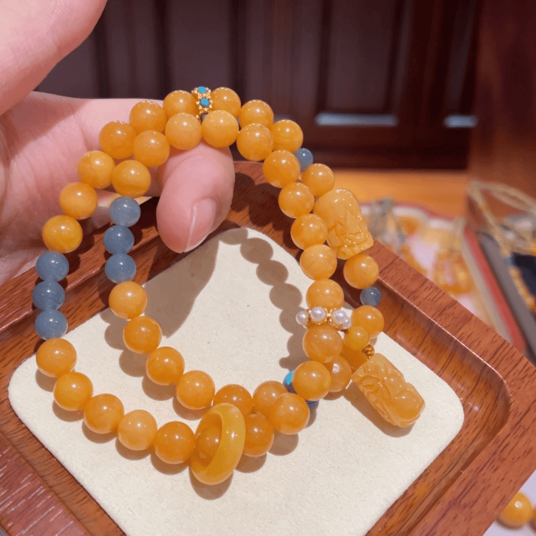 【闪购商品】蜜蜡手链未镶嵌手串