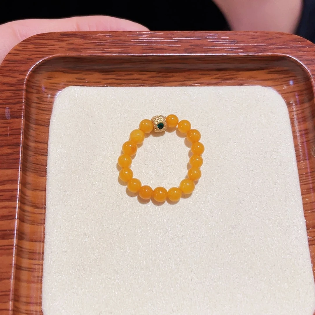 【闪购商品】蜜蜡手链未镶嵌戒指