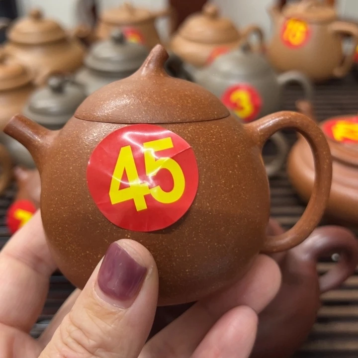 紫砂茶壶青***情瑕疵青瓜