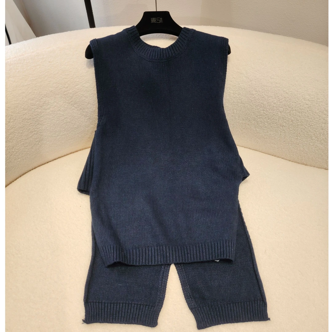 麦子原创设计时尚百搭气质马甲坎肩外套女毛织衫高级轻奢马夹93