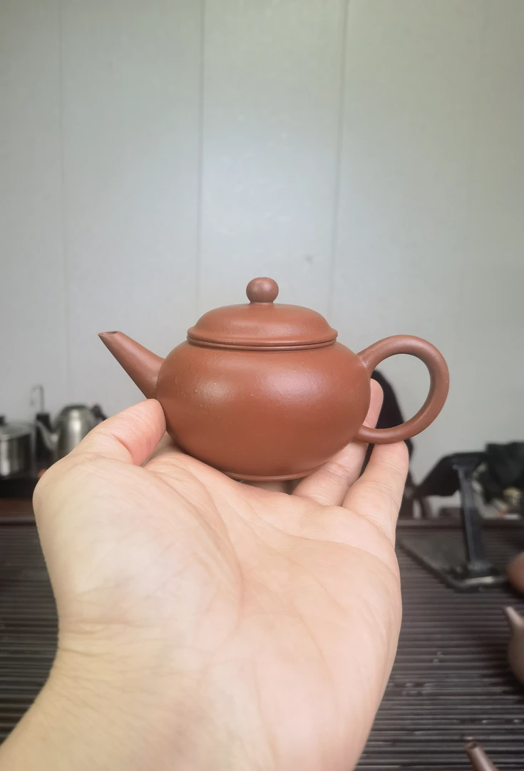 宜兴原矿紫砂壶 全手工大红泥小水平140cc（微瑕）