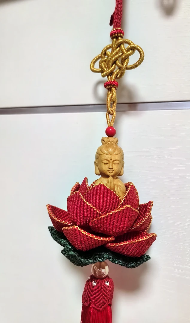 莲花车挂，有纯色有渐变！