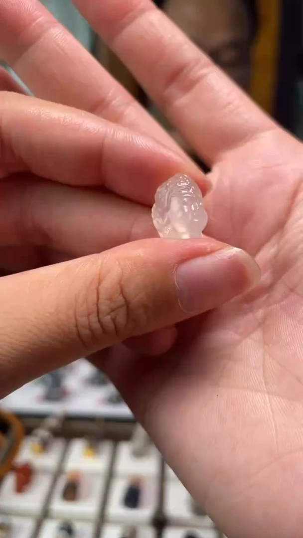 【闪购商品】玛瑙/玉髓配饰未镶嵌荔枝冻观音首 31