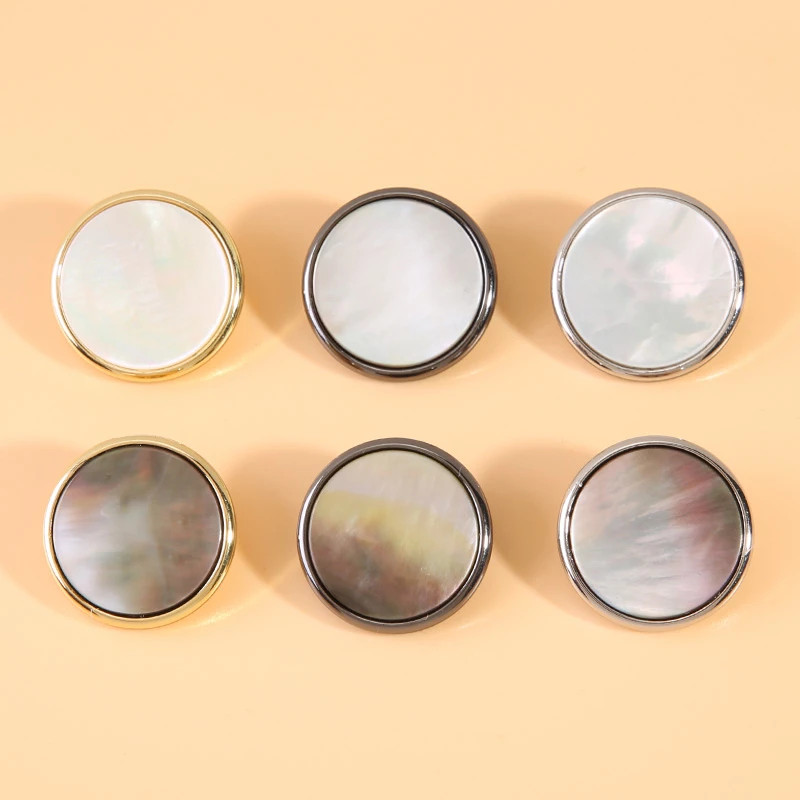 天然贝壳扣子男女西服毛衣纽扣高档大衣西装衣服高端装饰钮扣配件