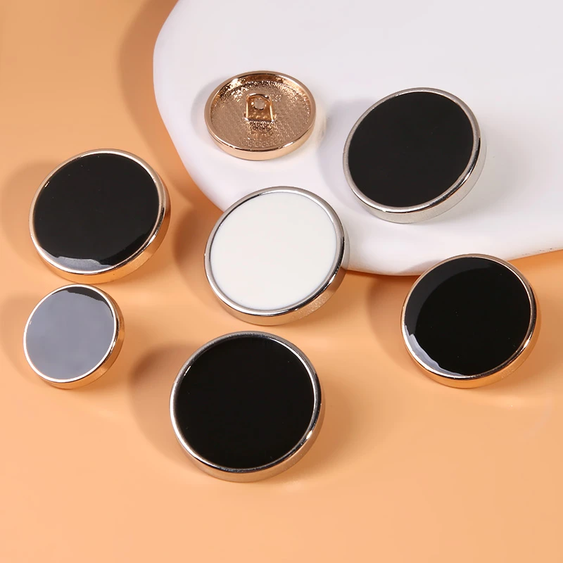 高档西装扣子圆形上衣女大衣风衣毛衣纽扣高端男衣服金属钮扣配件