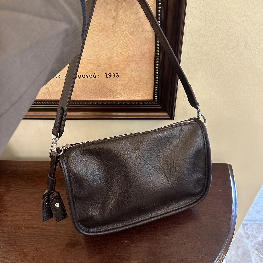 美拉德复古包包女2024新款网红爆款托特包小众时尚百搭单肩斜挎包