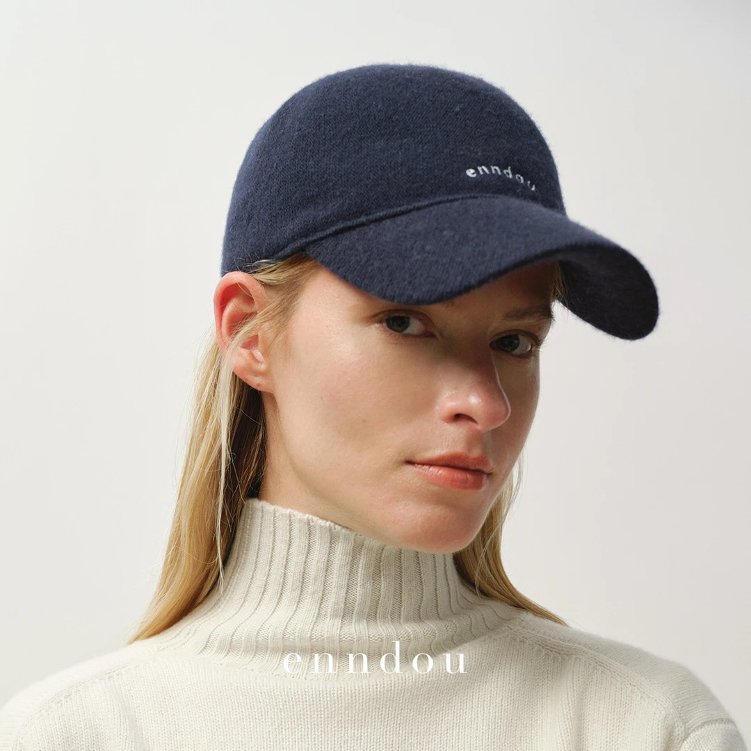 Enndou羊绒鸭舌帽