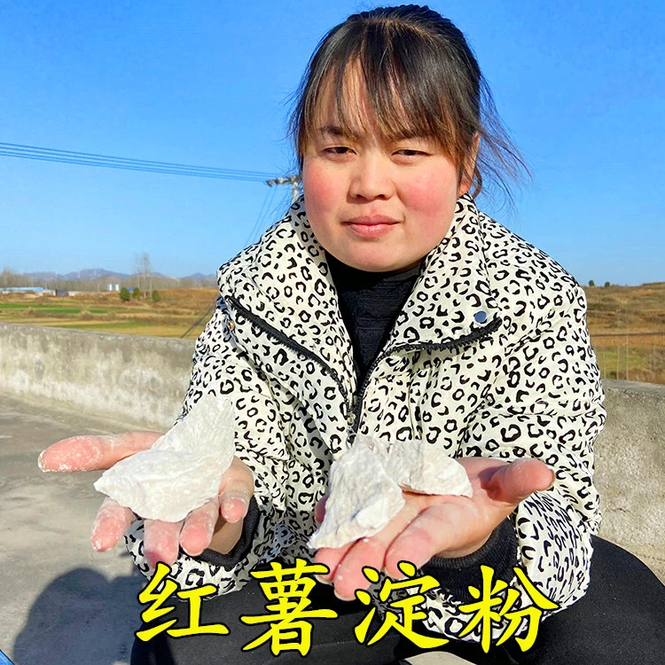 豫乡景辉河南农家正宗纯红薯淀粉番薯粉地瓜粉山芋粉凉粉勾芡4斤