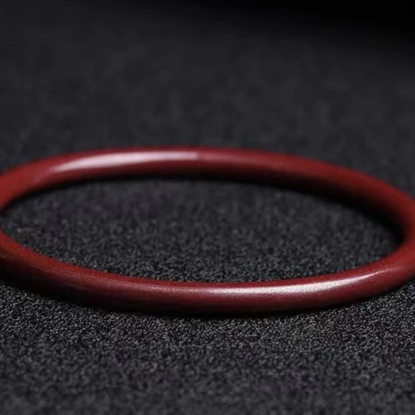 天然辰砂天然辰砂朱砂 辰砂高含量紫金砂 叮当镯5.5mm