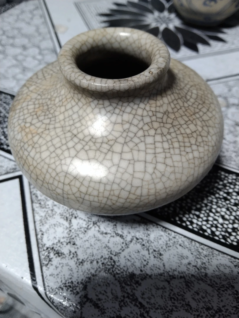 明代哥釉开片水芋