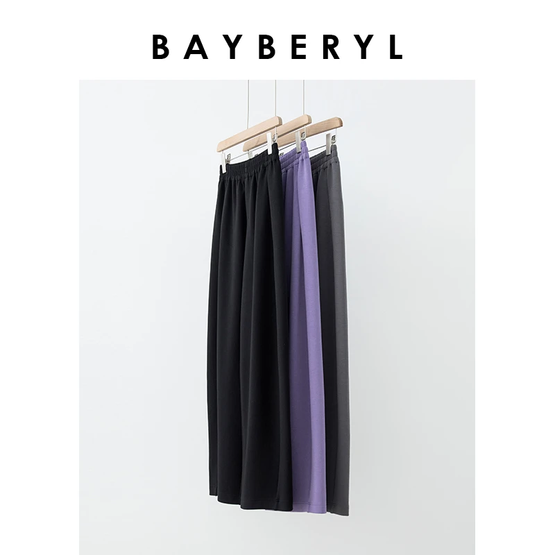 Z6-BAYBERYL老贝薄荷裤*松紧垂顺舒适弧形休闲裤XXK3L1625-3/10