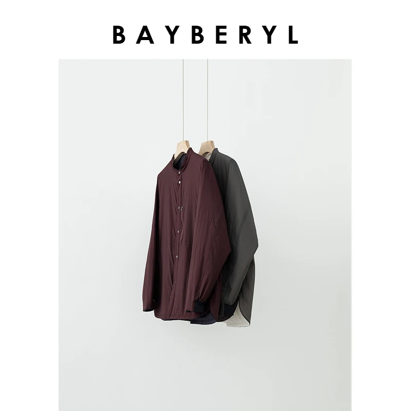 Z5-BAYBERYL老贝两面穿轻薄休闲立领夹杜邦棉25秋外套MF4H0522