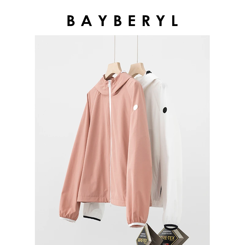 Z5-BAYBERYL老贝白桃乌龙连帽插肩户外外套FY4A1606-4/13