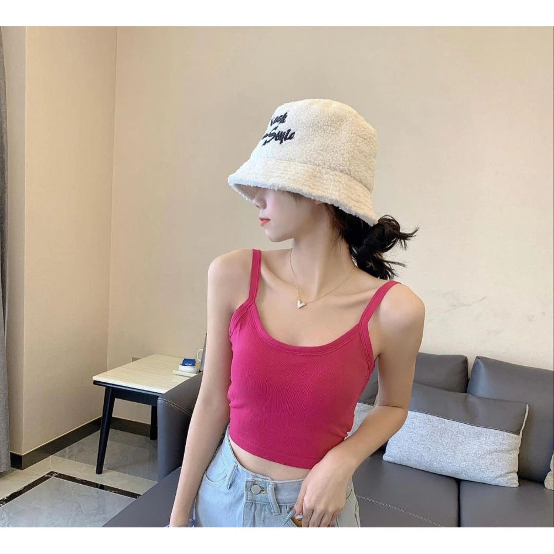 【宠粉福利，质量款】美背吊带背心内搭露背性感外穿带胸垫短款上衣