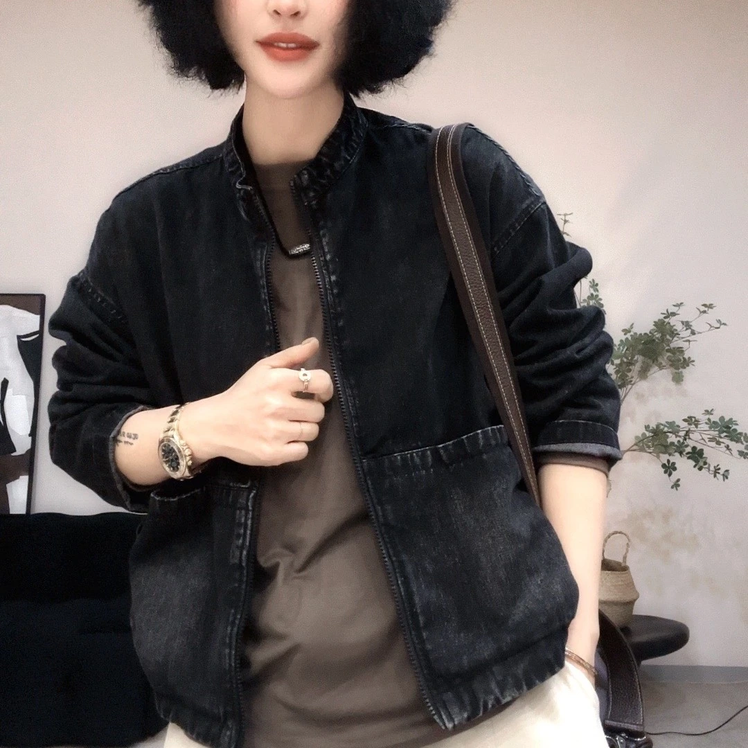 【冰冰二号店】BB 511新款拉链牛仔外套