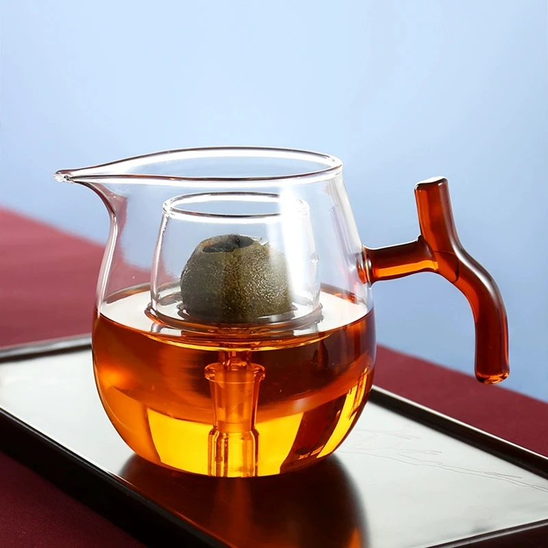 小青柑泡茶壶耐高温煮茶壶带过滤公杯功夫茶具
