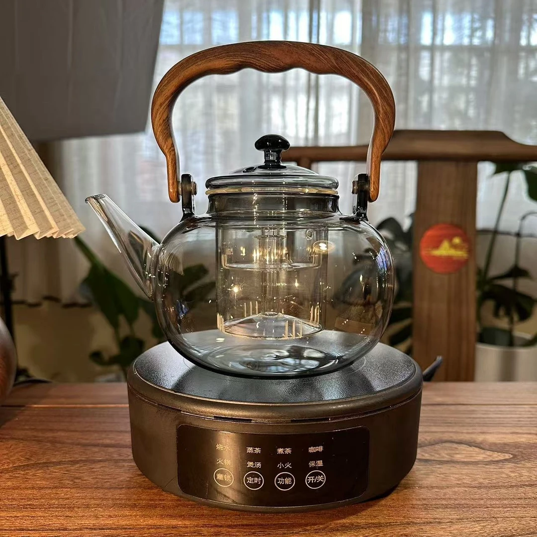 小型家用电陶炉玻璃煮茶壶套装1500瓦大功率电茶炉套装带煮茶壶