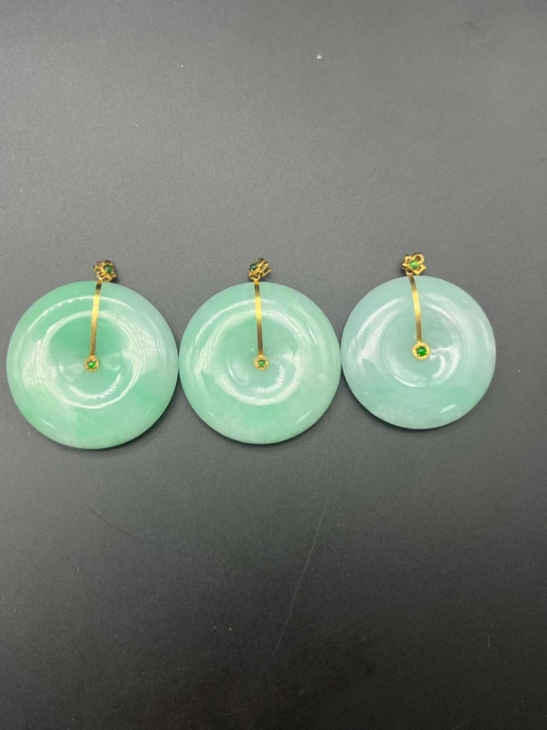 【肖掌柜】翡翠平安扣吊坠 百搭时尚 多样性只发一件 QC/22512/L
