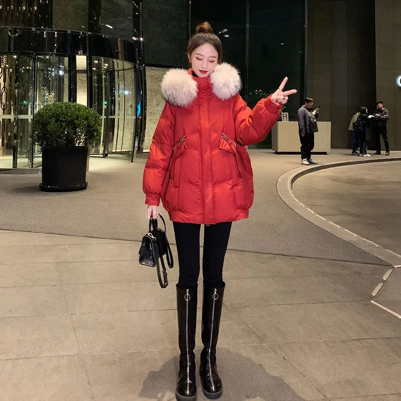 波司澄羽绒服女冬季中长款时尚衣洋气爆款宽松袄加厚炸街韩版外套