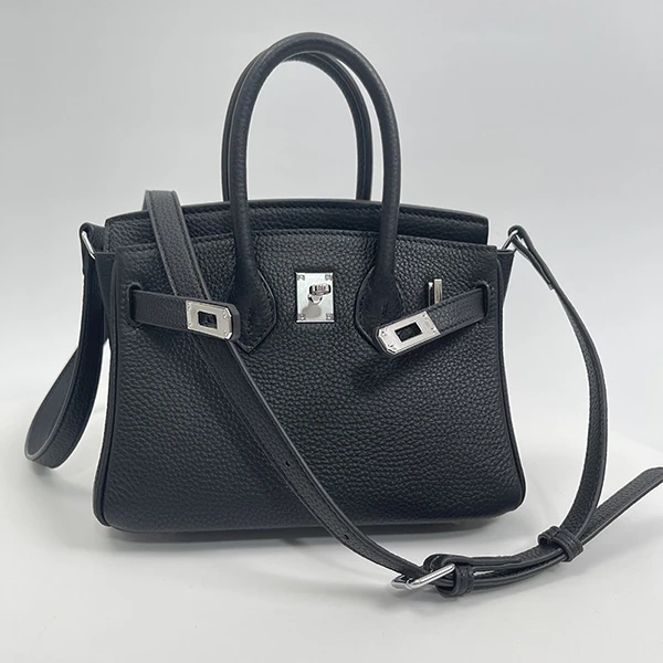 时尚百搭真皮单肩包斜跨荔枝纹女士出门手提包包上班出门会友访客