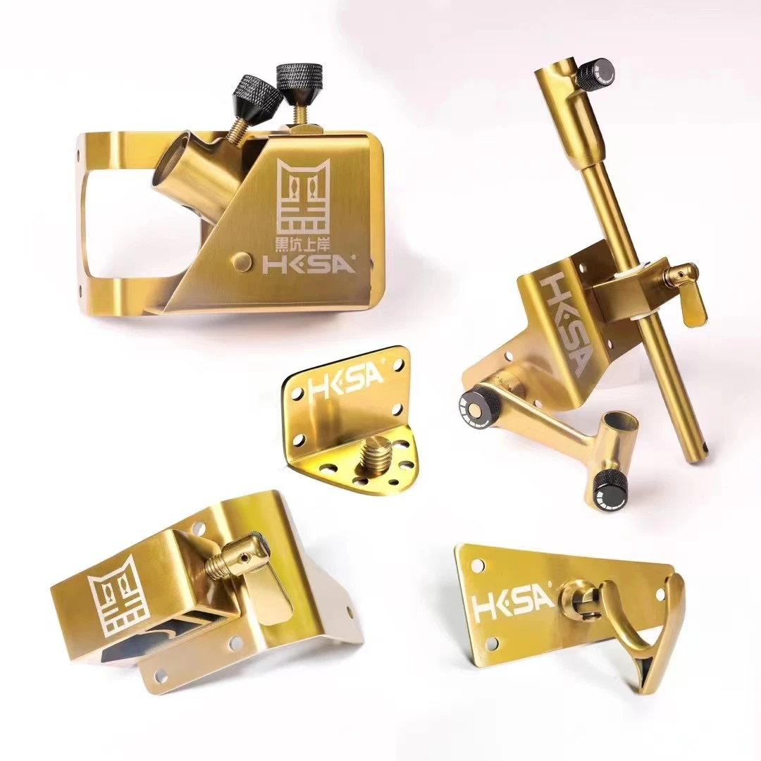 黑坑上岸 畅享版适用钓箱配件 不锈钢工艺五件套加厚垂钓手工圆角