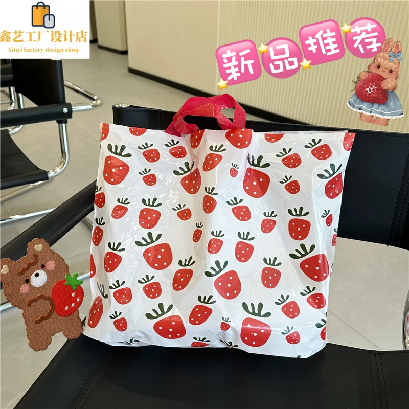 新款服装店购物袋手提袋卡通塑料袋男女装高档礼品包装袋批发定制