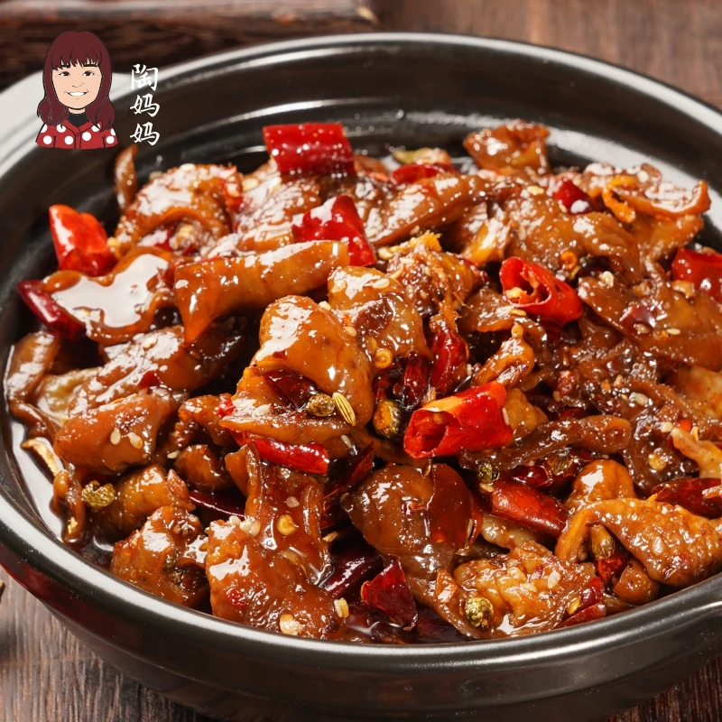 陶妈妈麻辣肥肠冷吃即食重庆卤味熟食香辣火爆零食猪大肠江油小吃