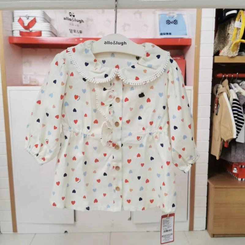 特价阿路专柜春秋款儿童卫衣长袖上衣小童ABAF1BL601